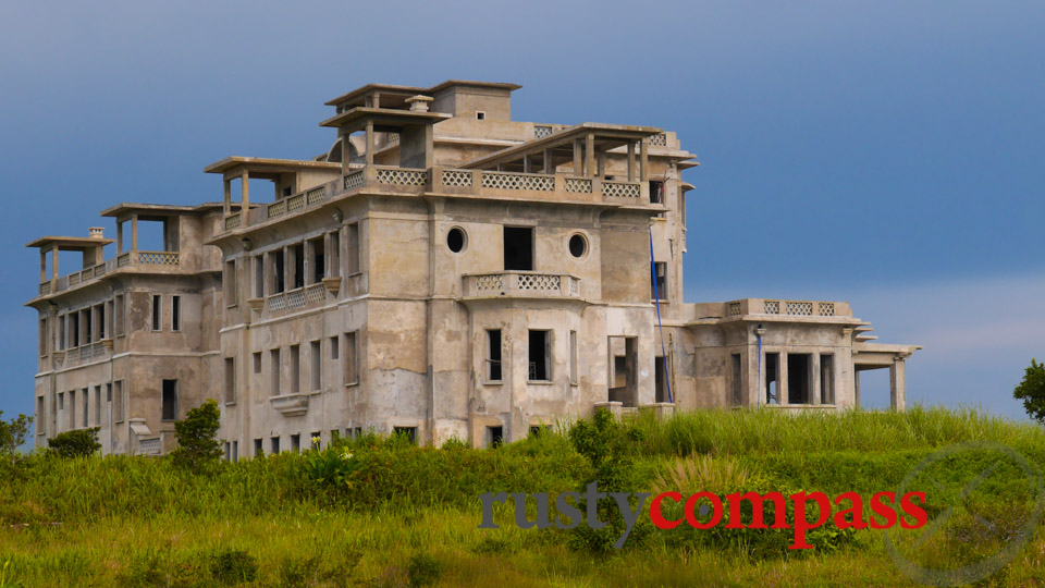 The old casino and hotel under renovation. Mt Bokor